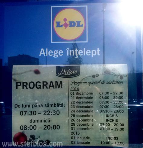 Program de lucru Lidl din Râmnicu Sărat